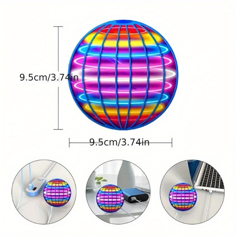 Magic Floating Spinning LED Flying Ball Toy (Mixed Colors)