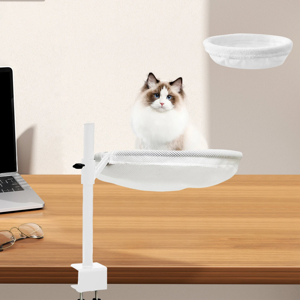360° Rotating Cat Perch Bed for Desk/Window