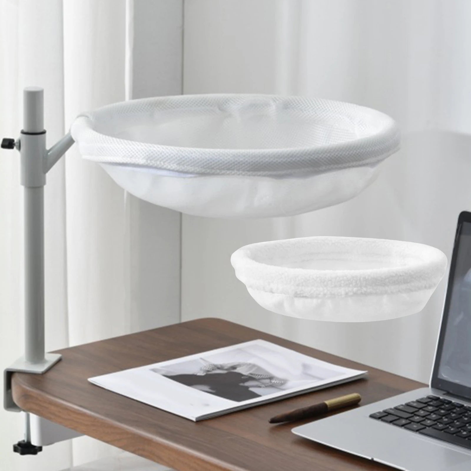 360° Rotating Cat Perch Bed for Desk/Window