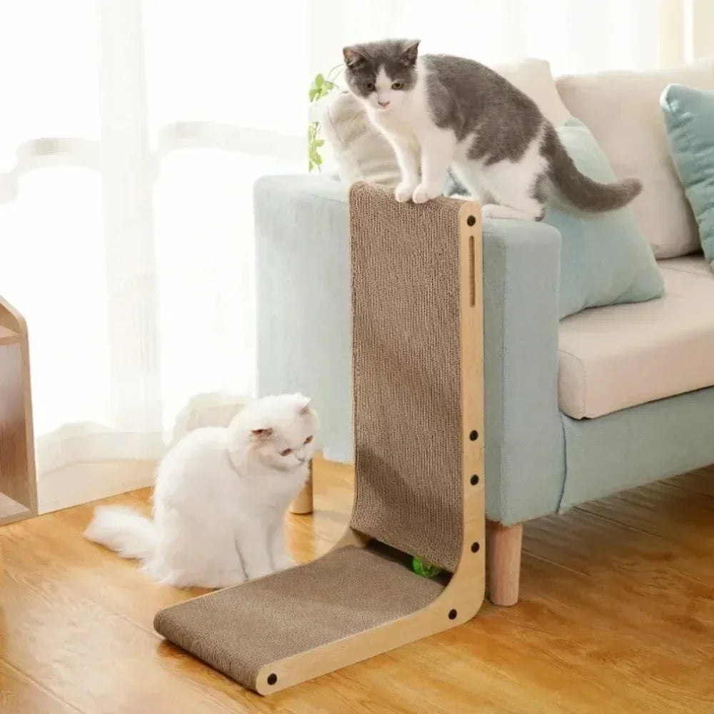 Wooden Wear-Resistant Cat Scratching Post & Sofa Toy