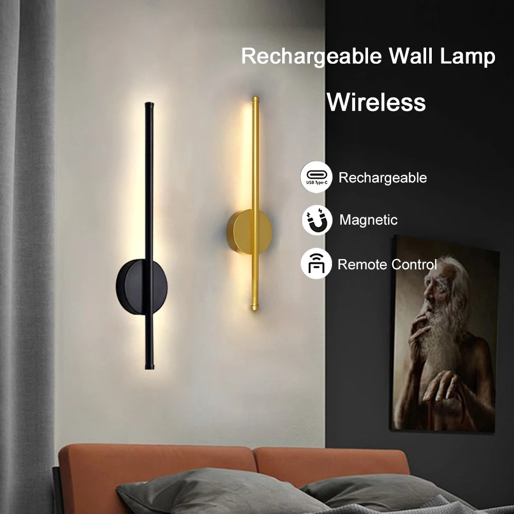 Magnetic LED Wall Decor Lamp for Bedroom/Bedside