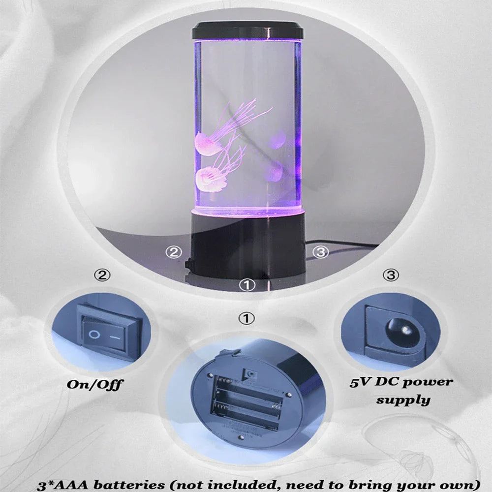Color Changing Jellyfish Aquarium LED Lamp