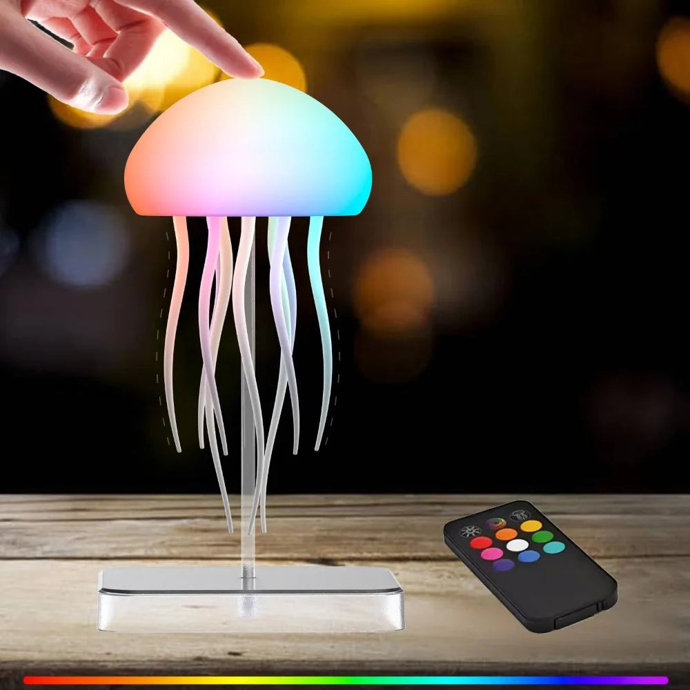 Jellyfish Lamp RGB Night Light with Touch Sensor