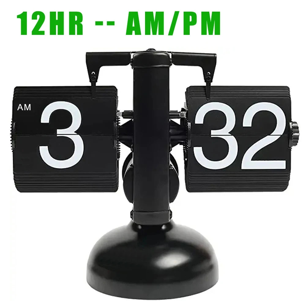 Automatic Page Turning Desk Clock (Modern Home Decor