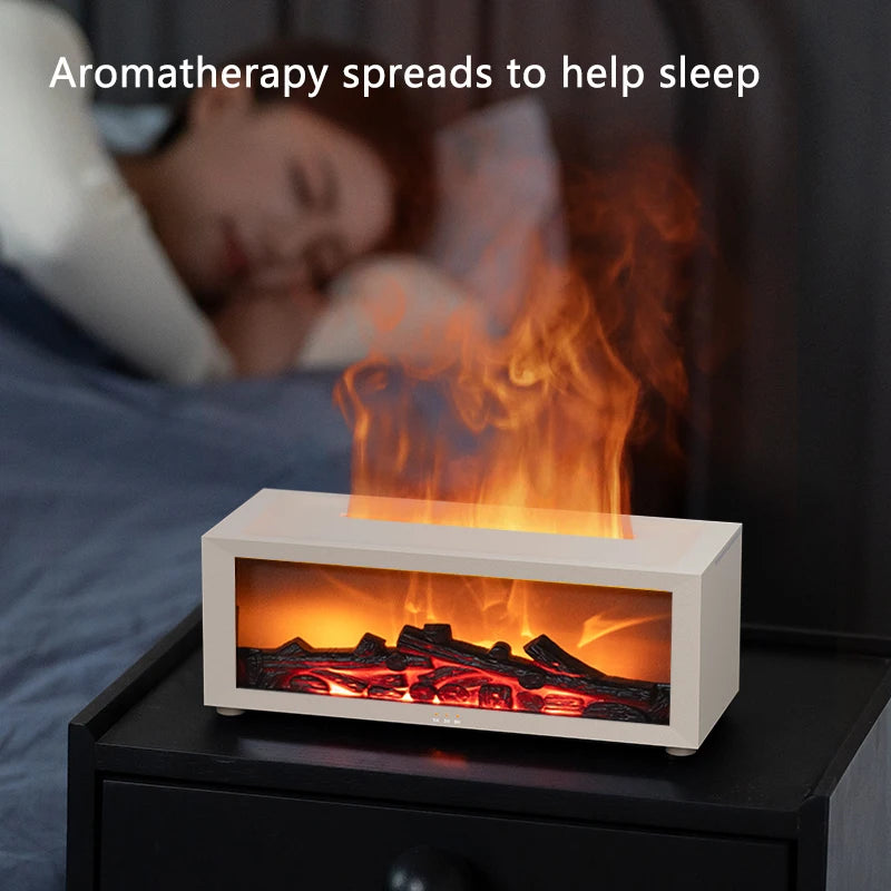 Flame Aroma Diffuser & Essential Oils Humidifie