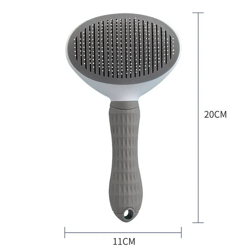 Self-Cleaning Dematting Grooming Brush for Pets
