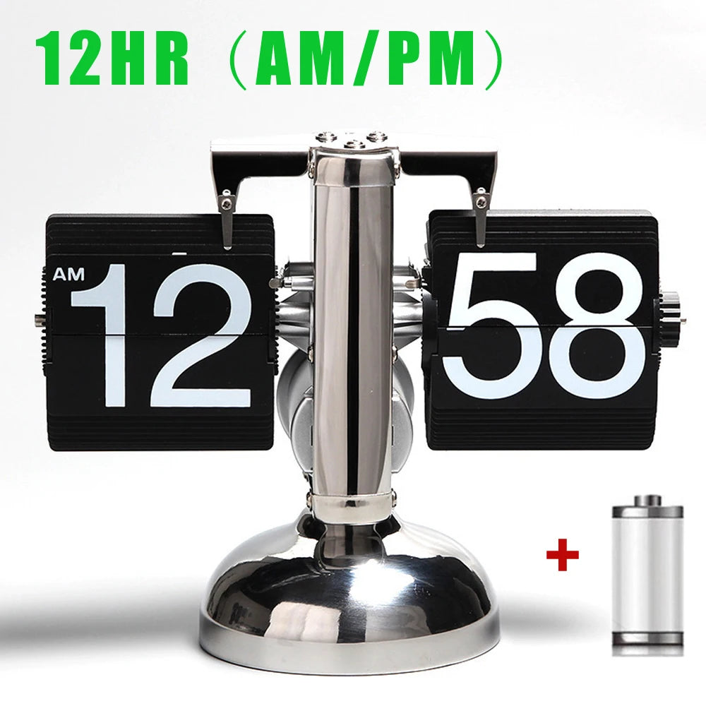 Automatic Page Turning Desk Clock (Modern Home Decor