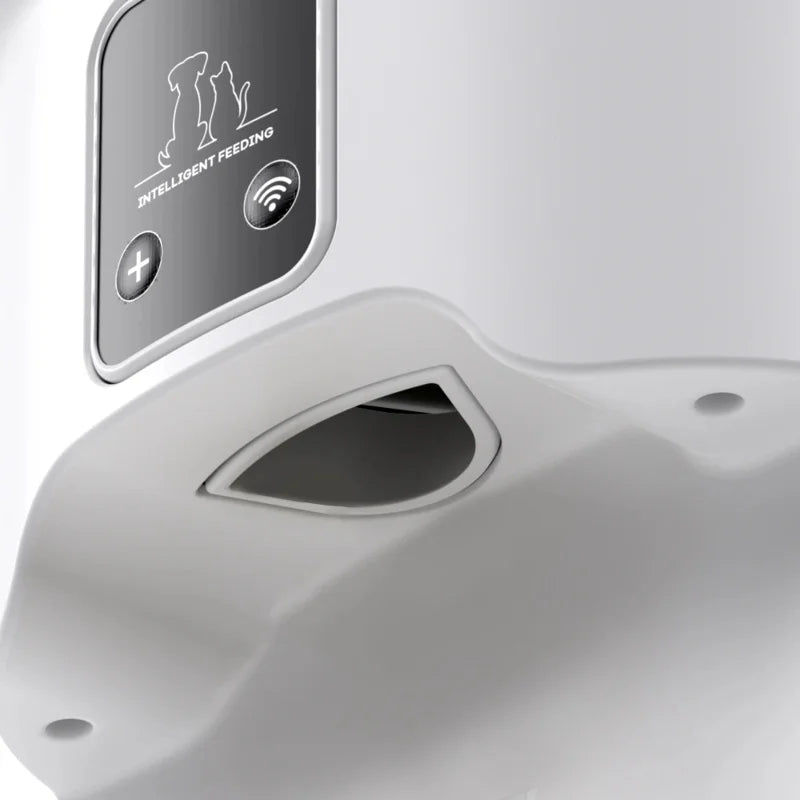 Smart Automatic Pet Feeder 4L APP/Button Control for Cats & Dogs, Timer Feeder with Voice Recorder, Perfect for Travel/Vacation