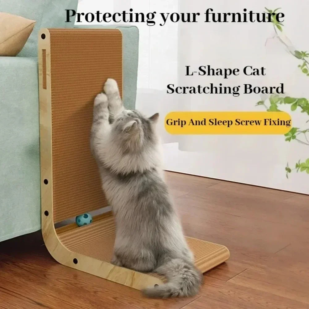 Wooden Wear-Resistant Cat Scratching Post & Sofa Toy