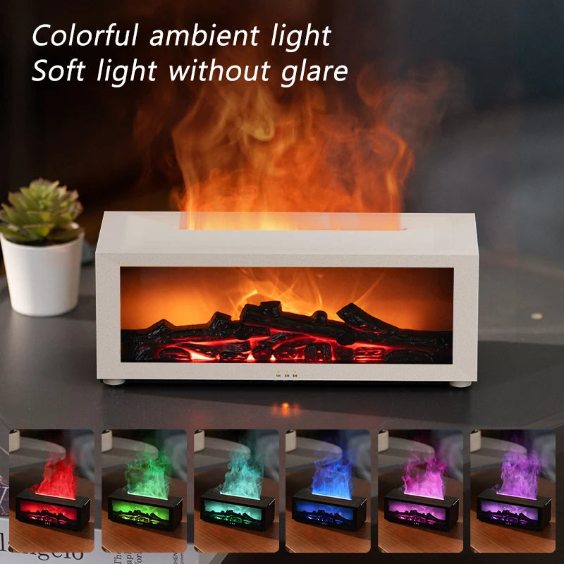 Flame Aroma Diffuser & Essential Oils Humidifie