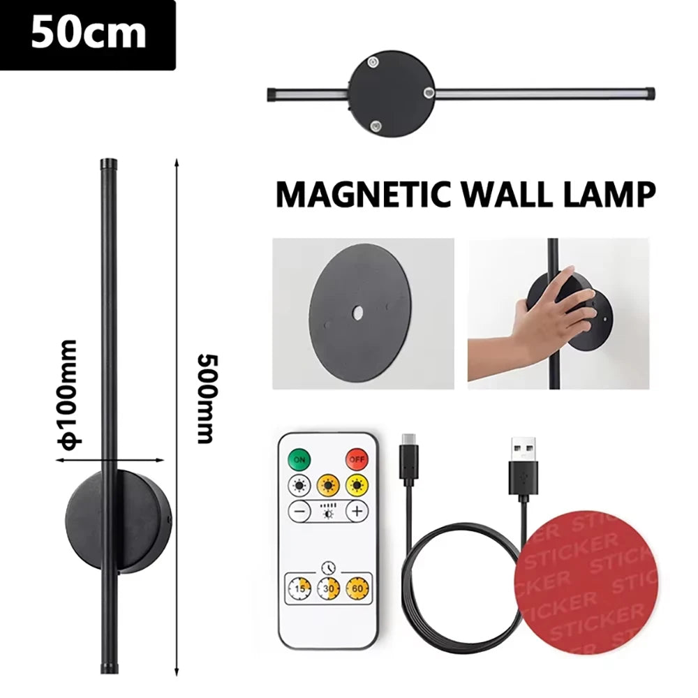 Magnetic LED Wall Decor Lamp for Bedroom/Bedside