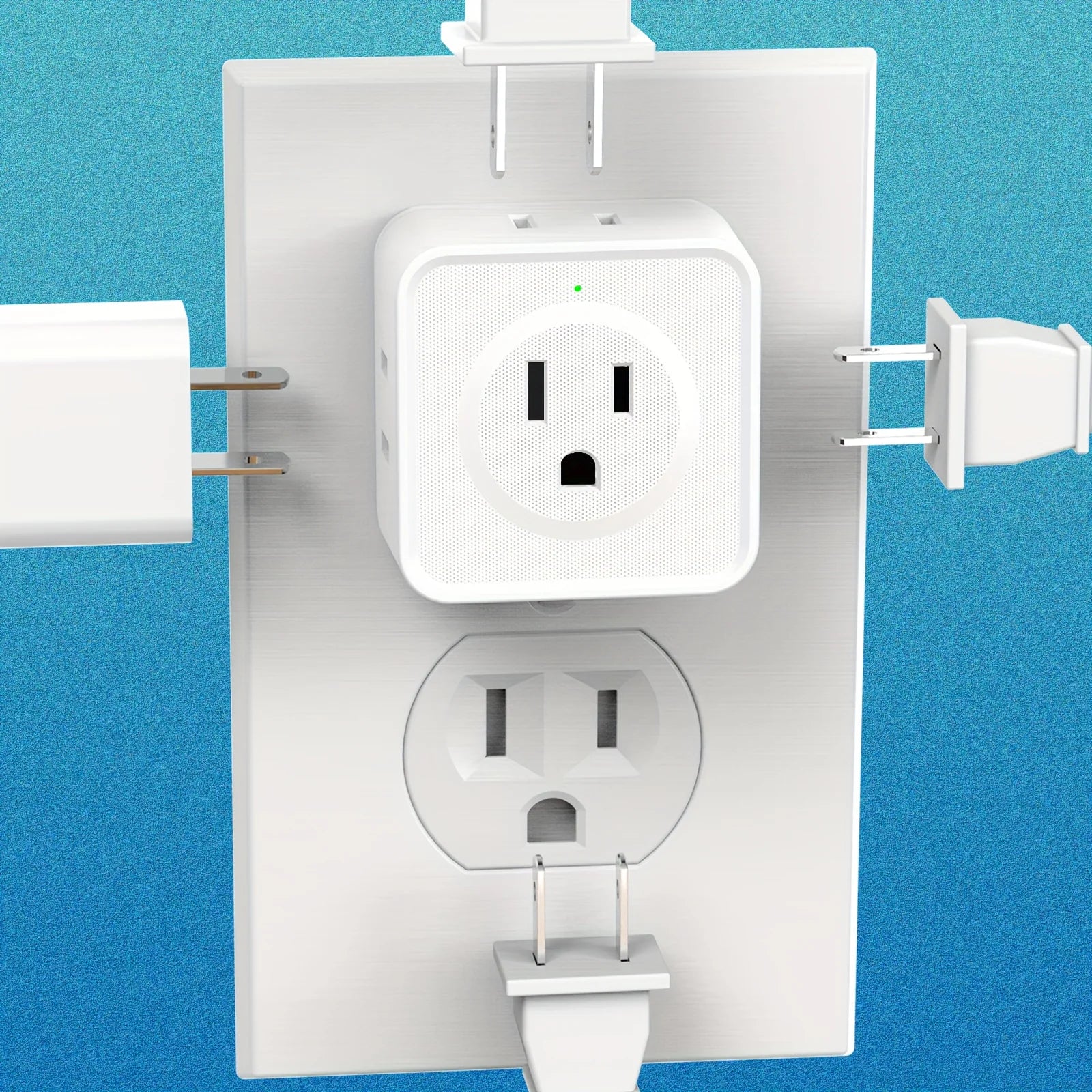 5-Way Multi-Plug Outlet Extender for Travel & Home