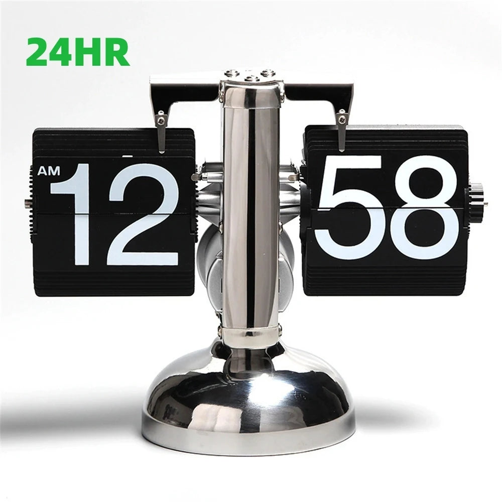 Automatic Page Turning Desk Clock (Modern Home Decor