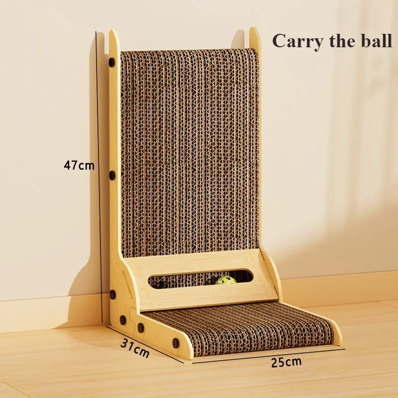 Wooden Wear-Resistant Cat Scratching Post & Sofa Toy