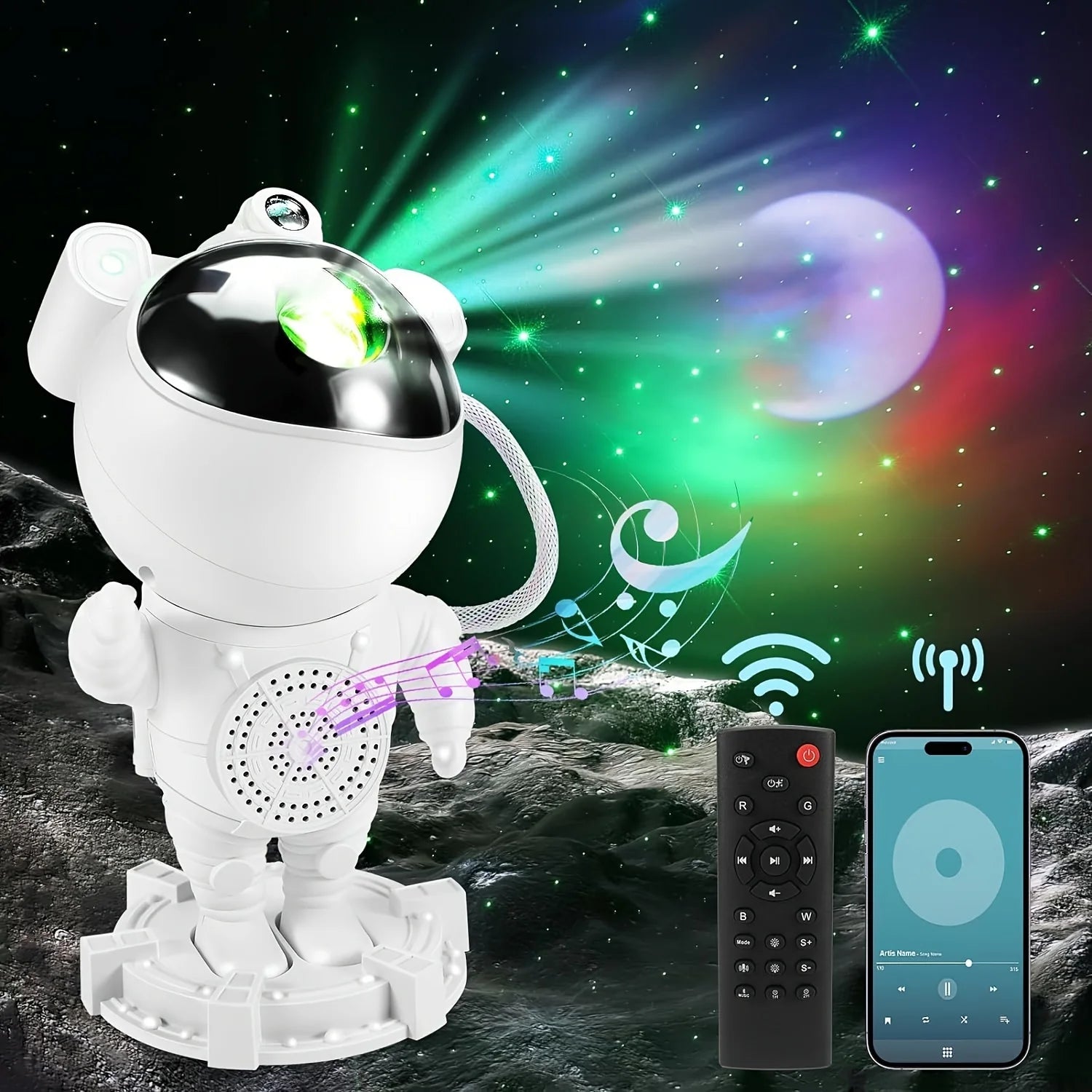 Astronaut Star Galaxy Projector Night Light