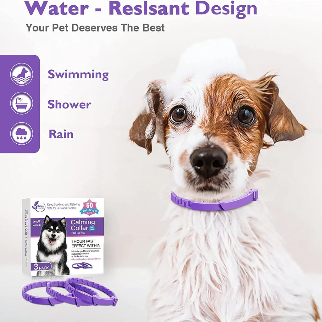 Adjustable Calming Collar for Dogs & Cats (Anxiety Relief)