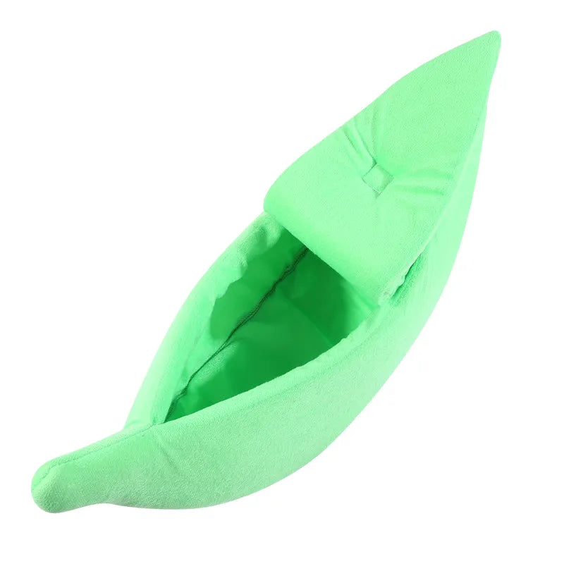 Creative Banana Shape Cozy Cat Bed (Deep Sleep)