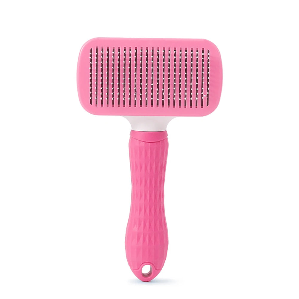 Self-Cleaning Dematting Grooming Brush for Pets