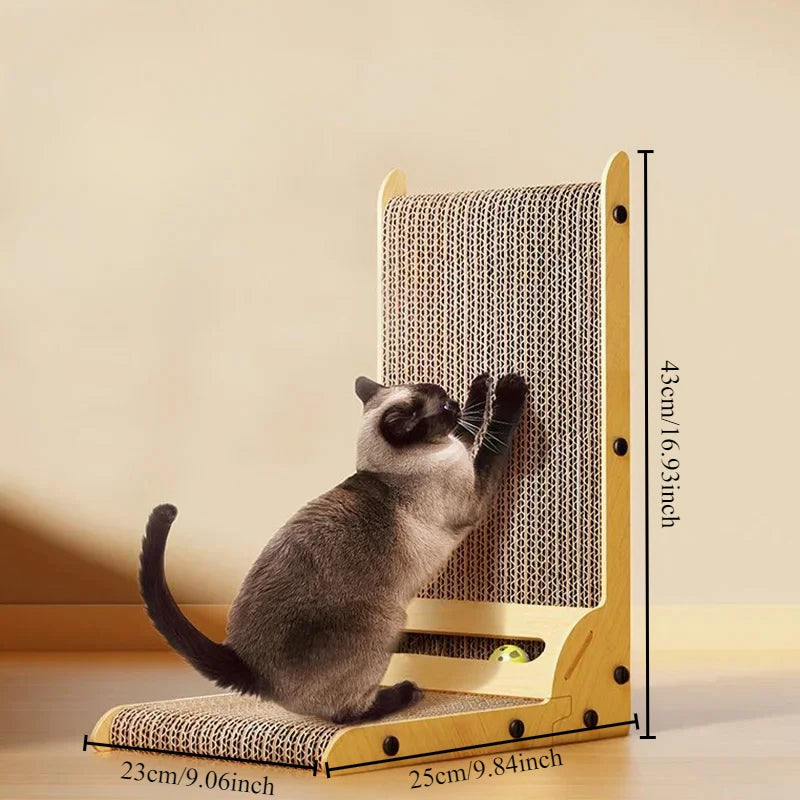 Wooden Wear-Resistant Cat Scratching Post & Sofa Toy