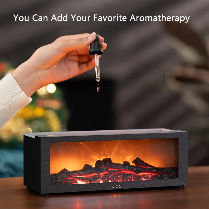 Flame Aroma Diffuser & Essential Oils Humidifie