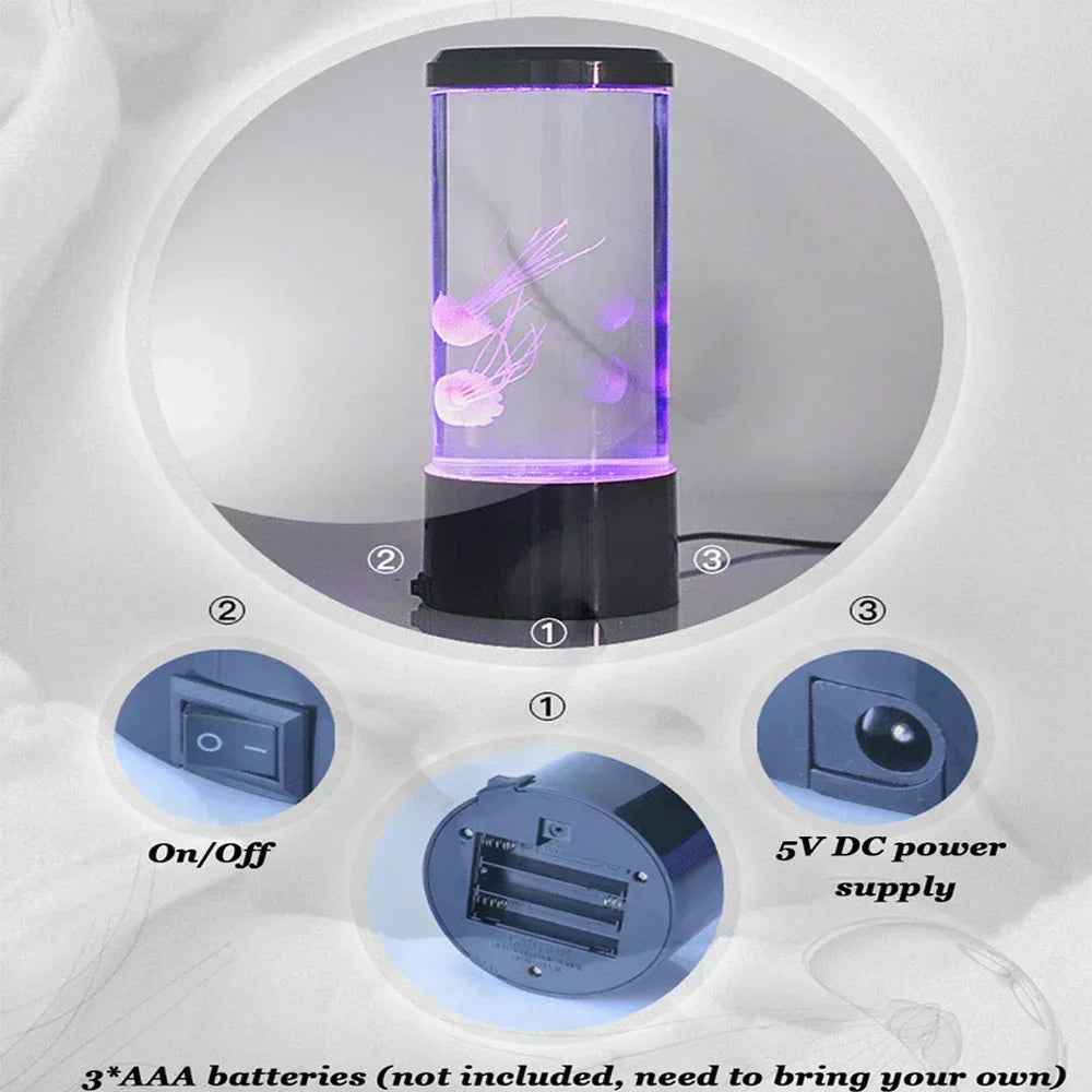 Color Changing Jellyfish Aquarium LED Lamp