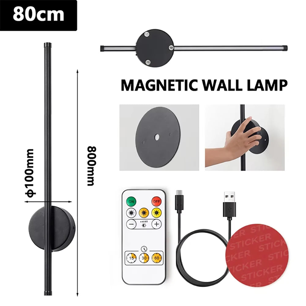 Magnetic LED Wall Decor Lamp for Bedroom/Bedside