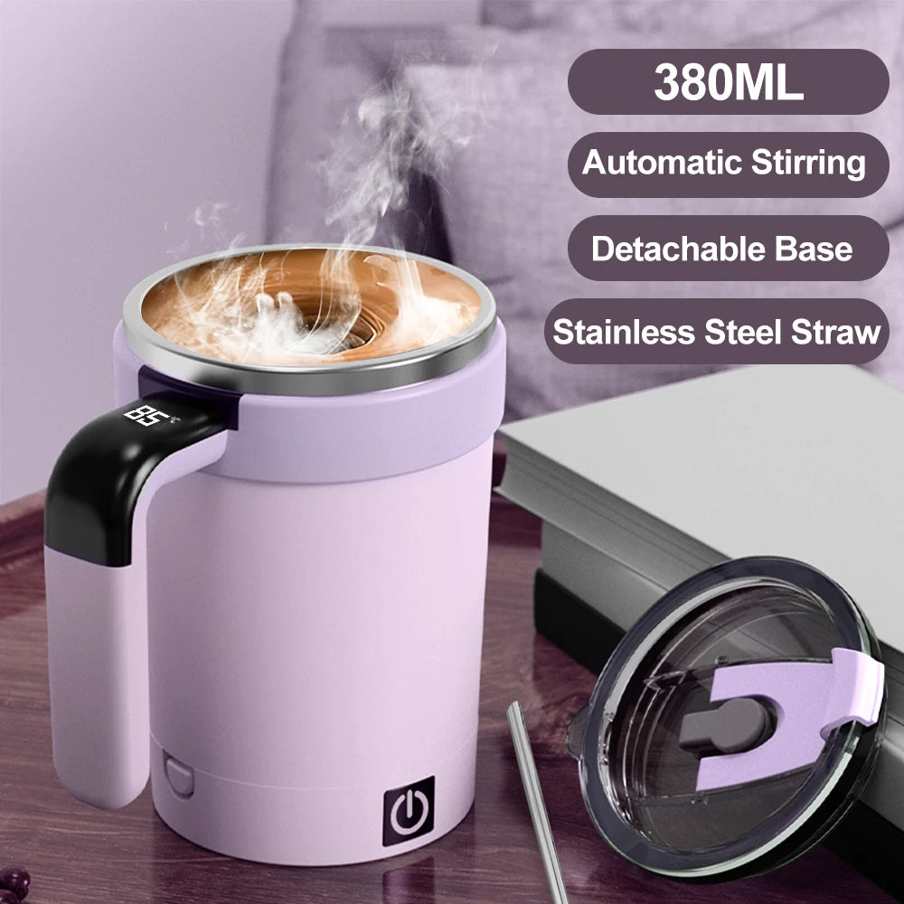 Rechargeable Automatic Magnetic Coffee Stirring Mug