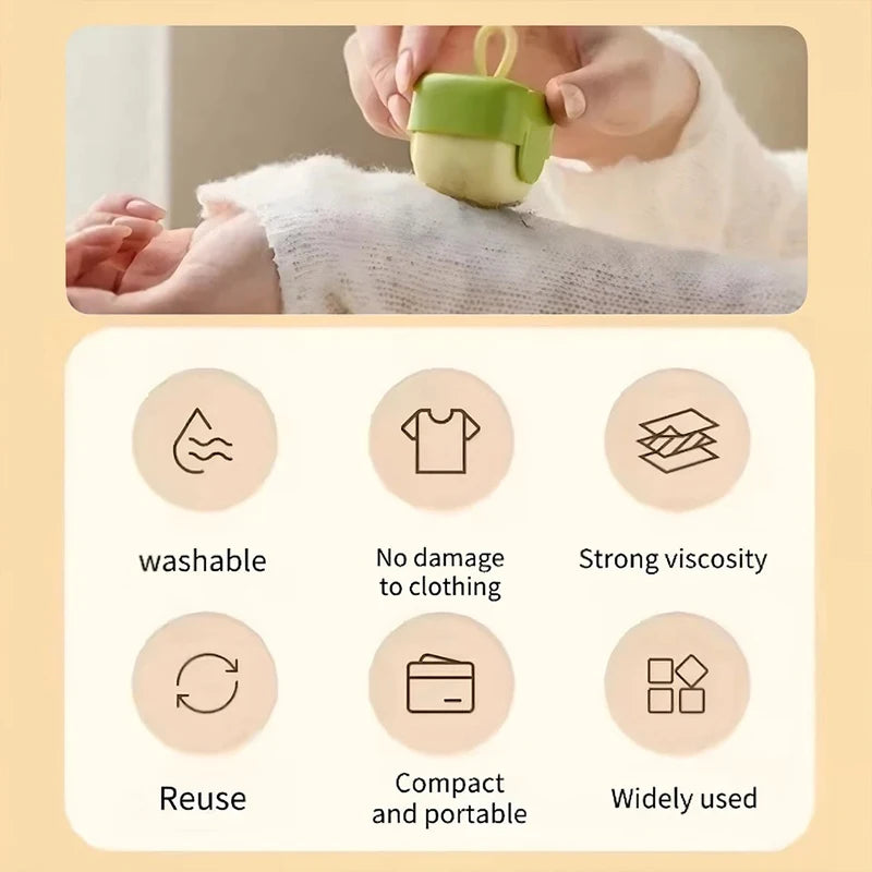 Portable Mini Washable Lint Roller for Pet Hair Dust