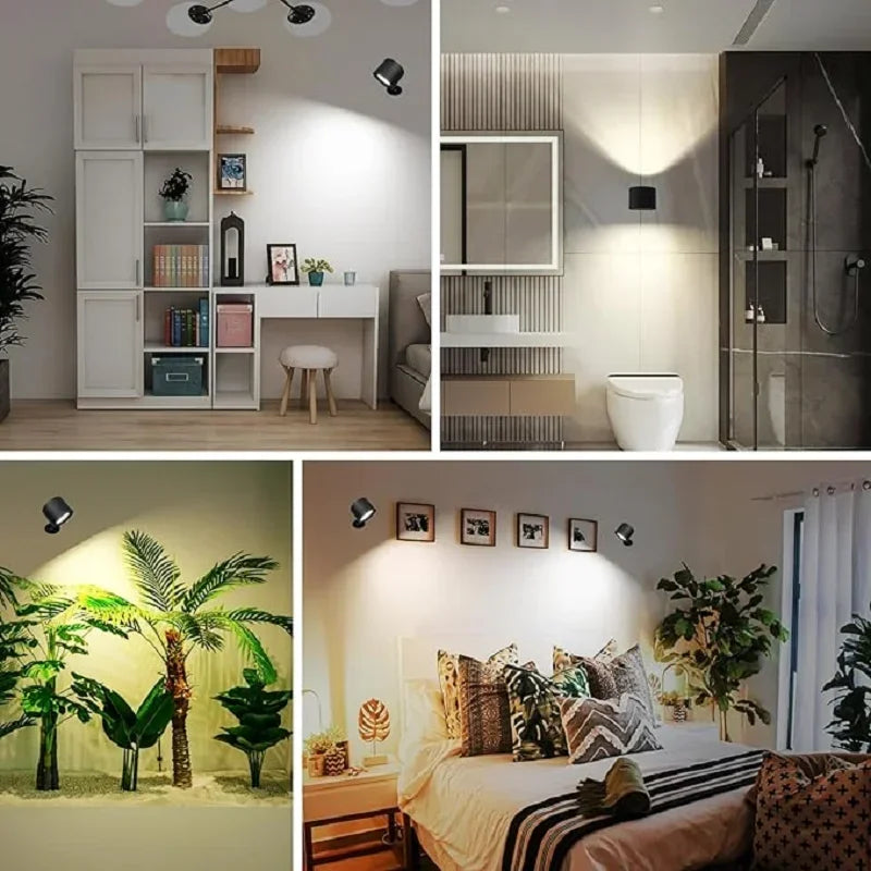Modern 360° Adjustable Rechargeable Wall Lamp