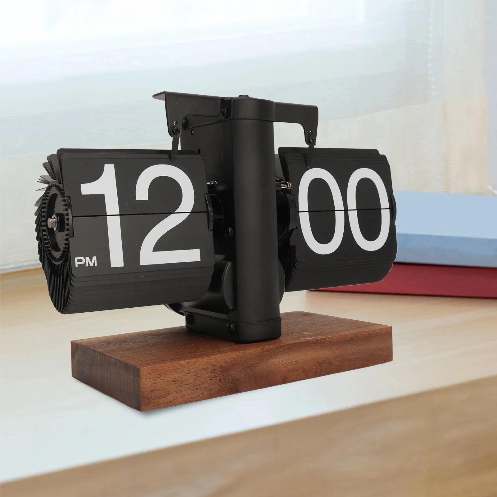Automatic Page Turning Desk Clock (Modern Home Decor
