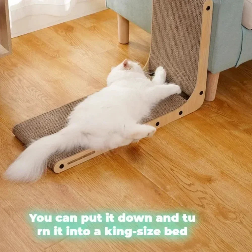 Wooden Wear-Resistant Cat Scratching Post & Sofa Toy