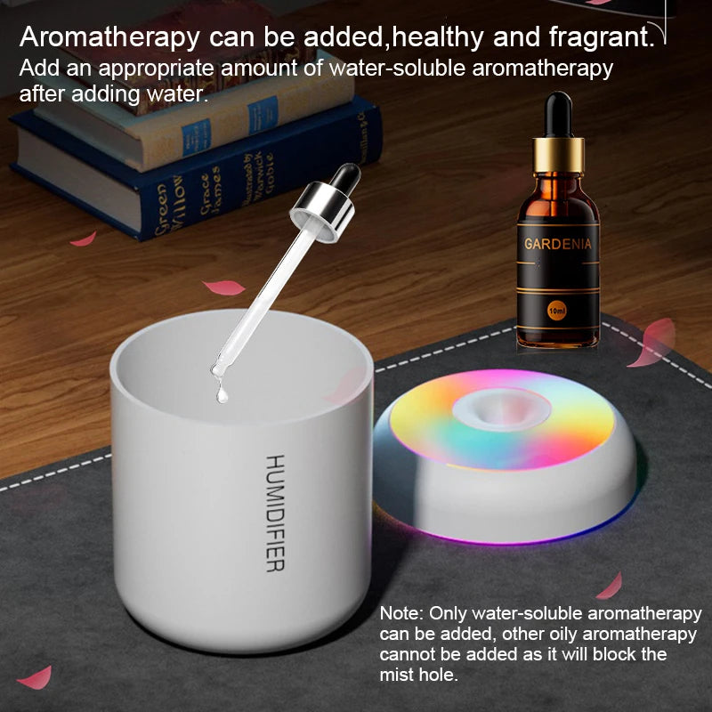 Mini 180ML USB Humidifier & Essential Oil Diffuser