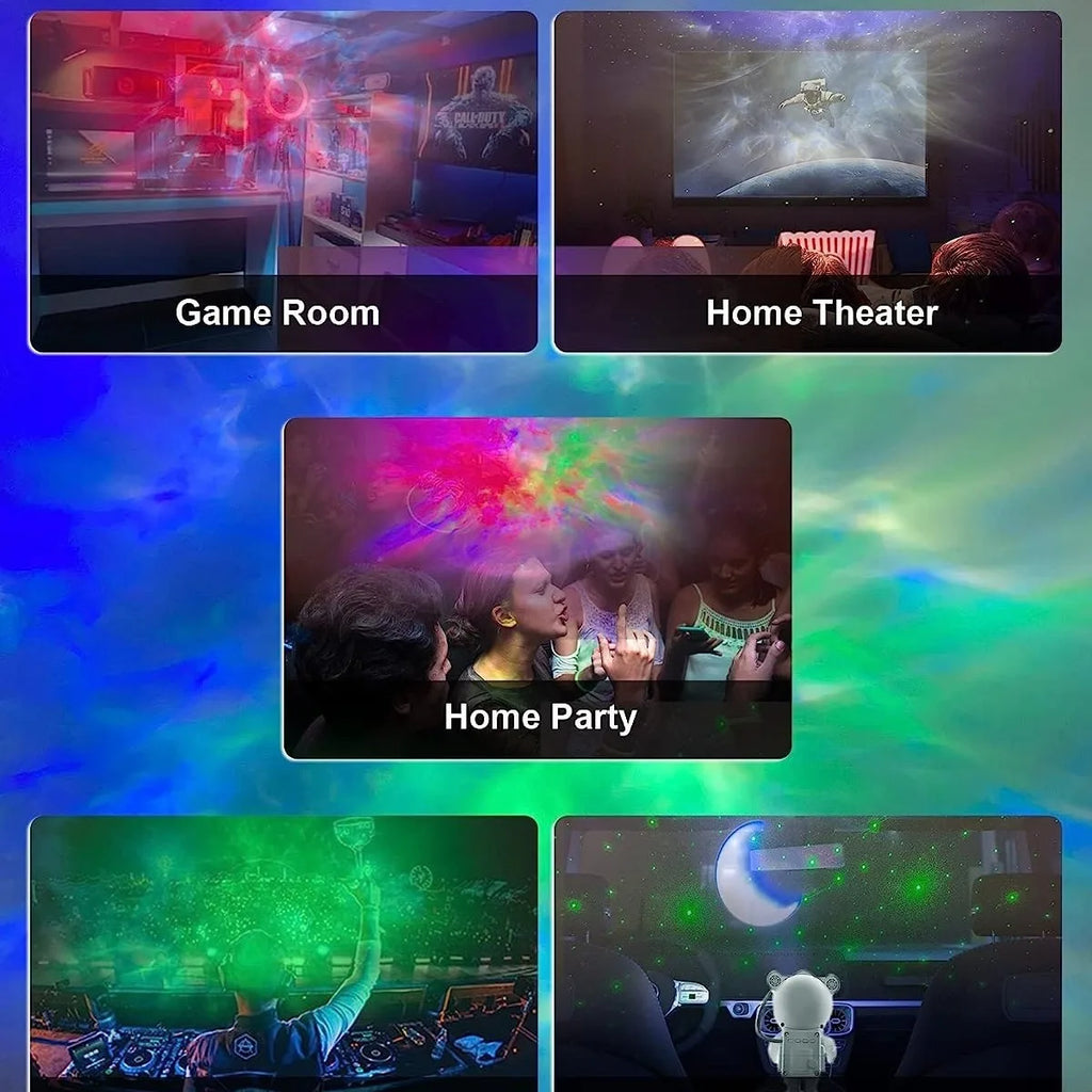 Astronaut Star Galaxy Projector Night Light