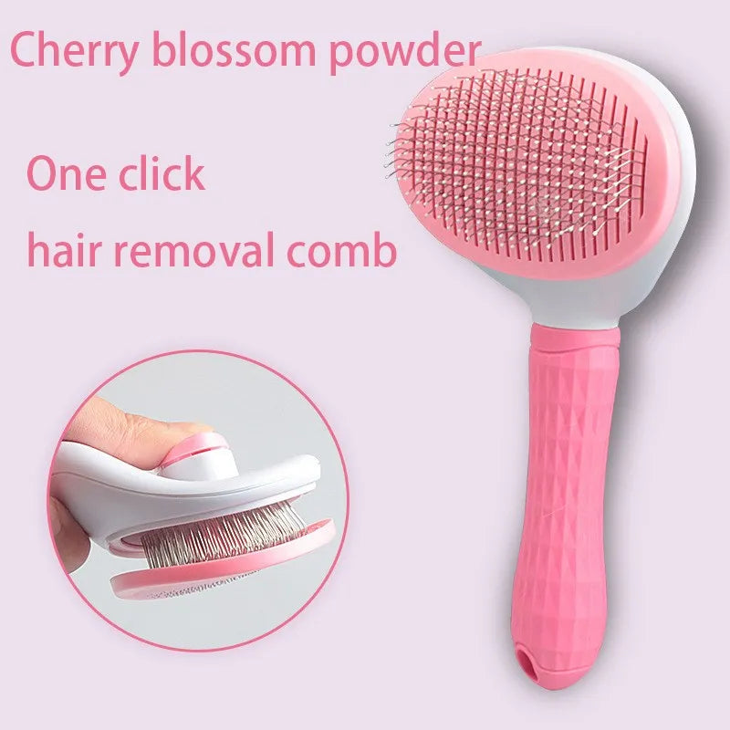 Self-Cleaning Dematting Grooming Brush for Pets