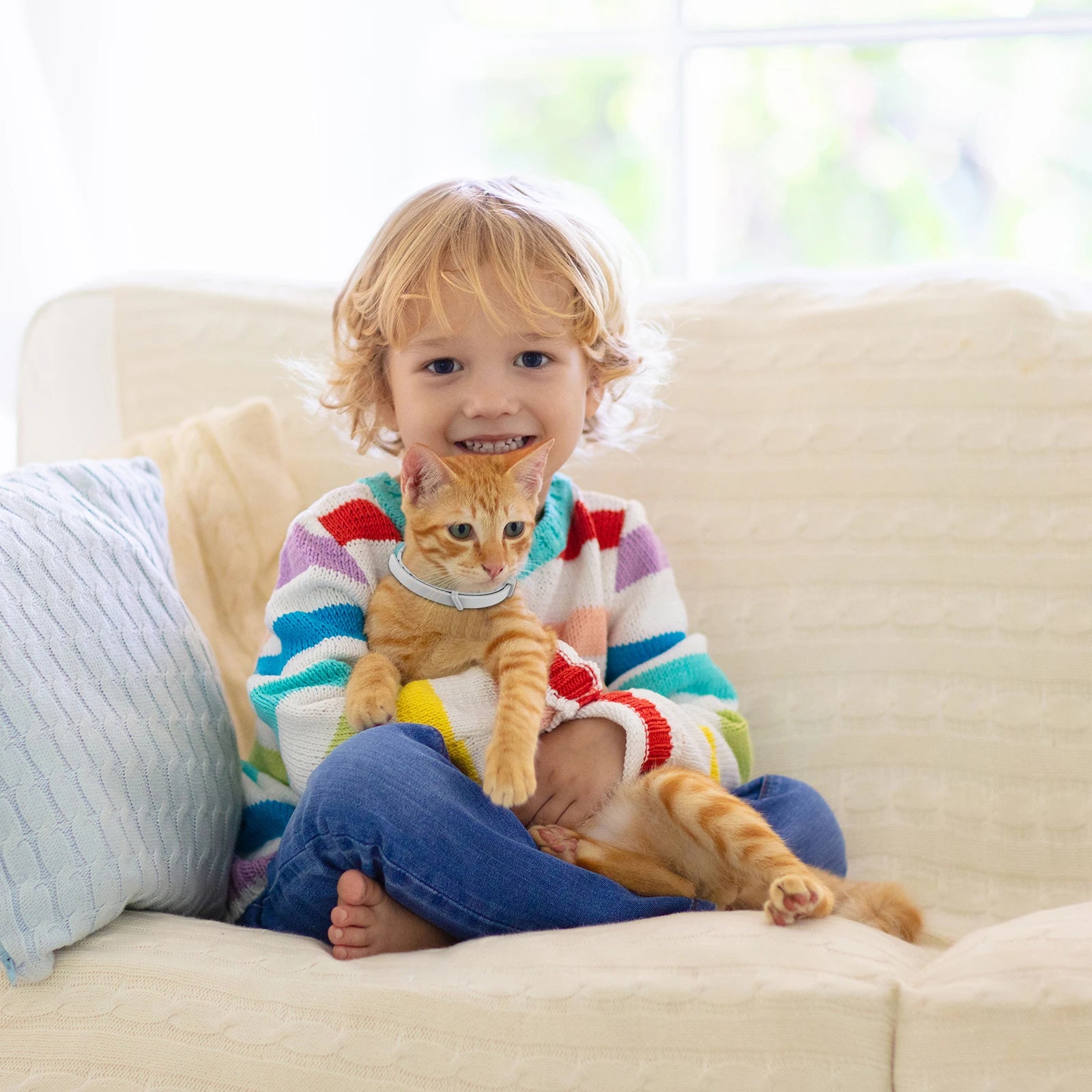 Pet Calming Collar For Cats Dogs Adjustable Anxiety Pheromone Reducing Pet Collar Lasting Natural Calm Relax Soothing Collars