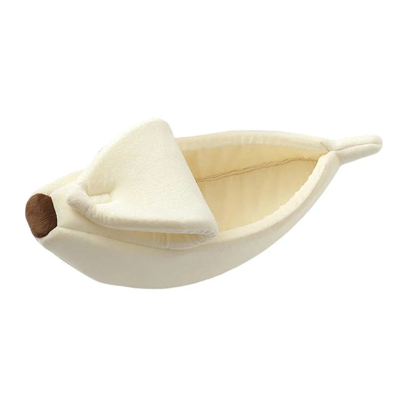 Creative Banana Shape Cozy Cat Bed (Deep Sleep)