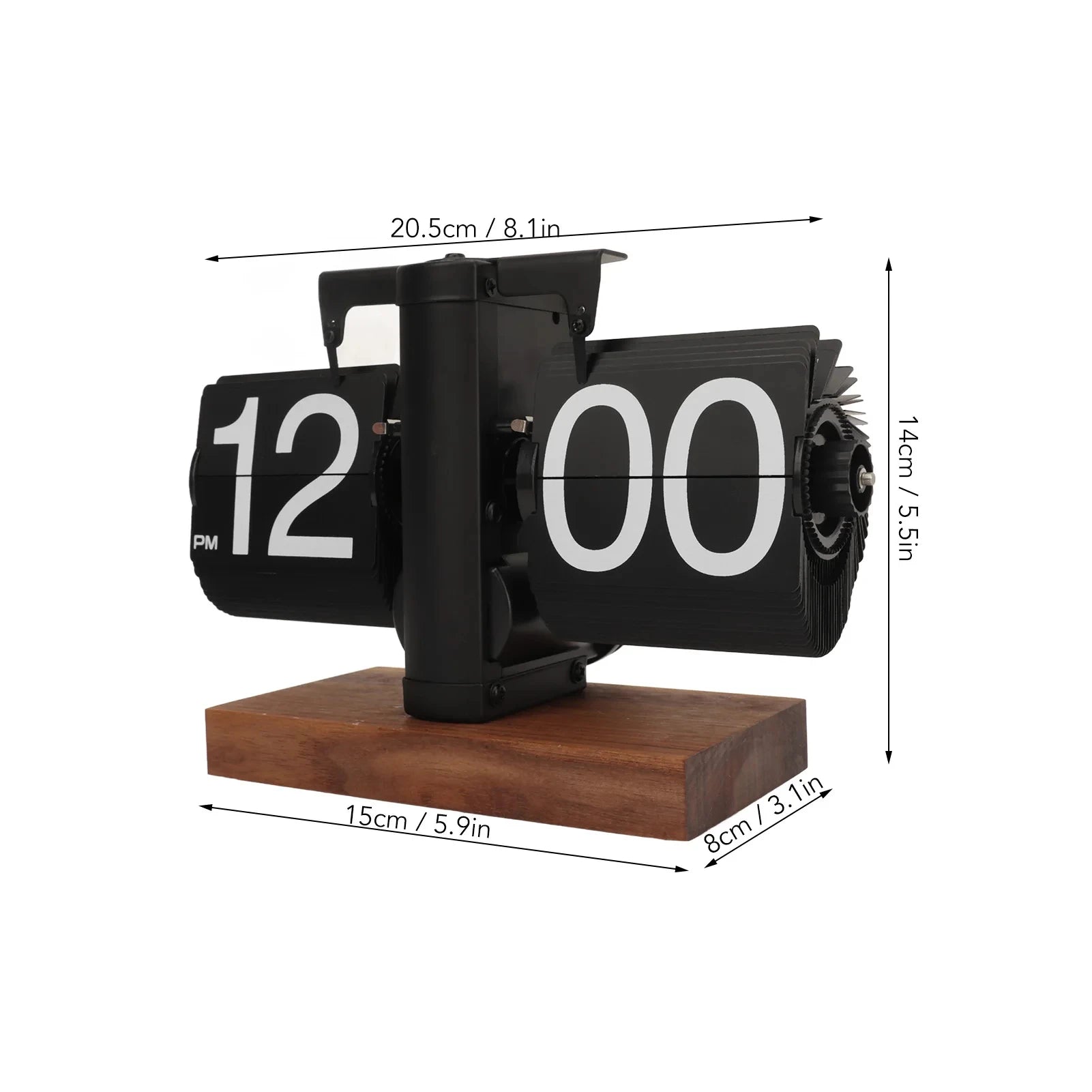 Automatic Page Turning Desk Clock (Modern Home Decor