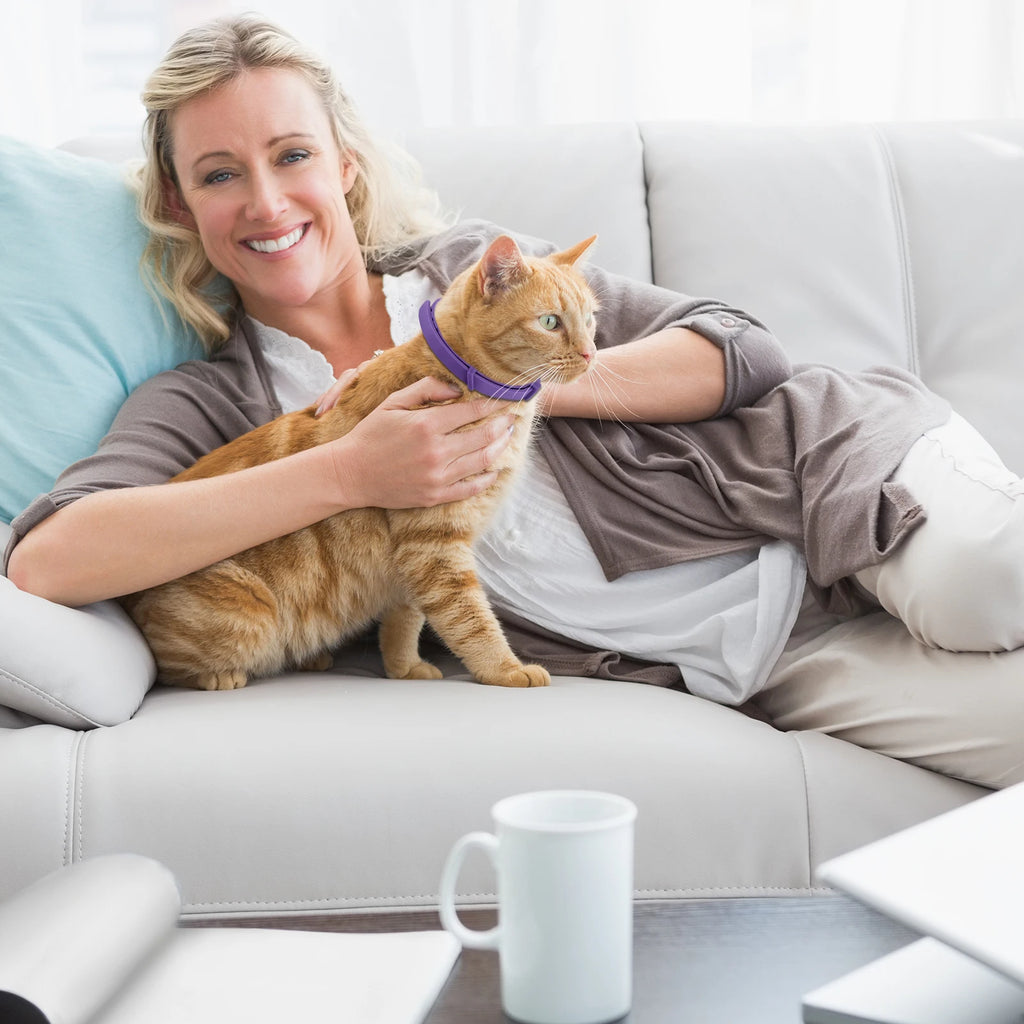 Pet Calming Collar For Cats Dogs Adjustable Anxiety Pheromone Reducing Pet Collar Lasting Natural Calm Relax Soothing Collars