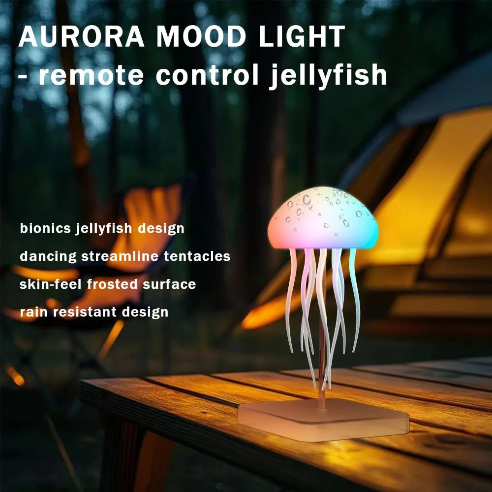 Jellyfish Lamp RGB Night Light with Touch Sensor