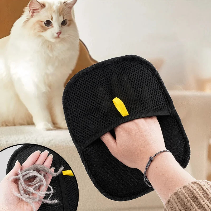 Pet Grooming Glove - Static Hair Remover Brush