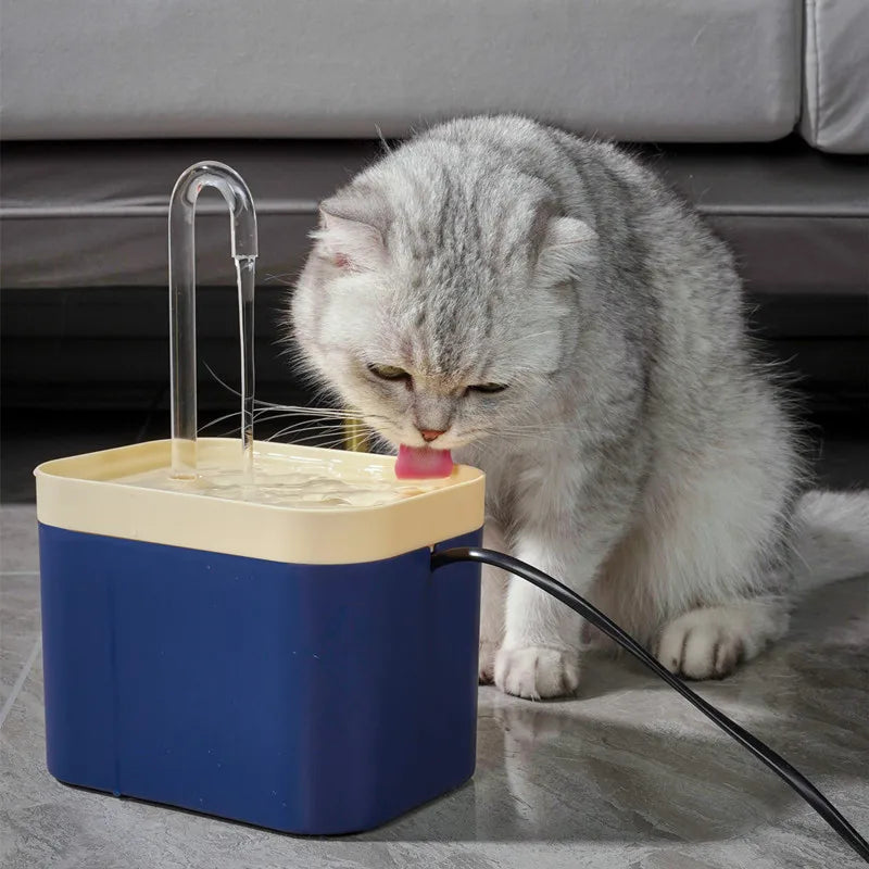 Ultra-Quiet Pet Water Fountain Auto Filter USB Electric Cat Dog Water Dispenser&Burnout Prevention Pump 1.5L Recirculate Filtrin