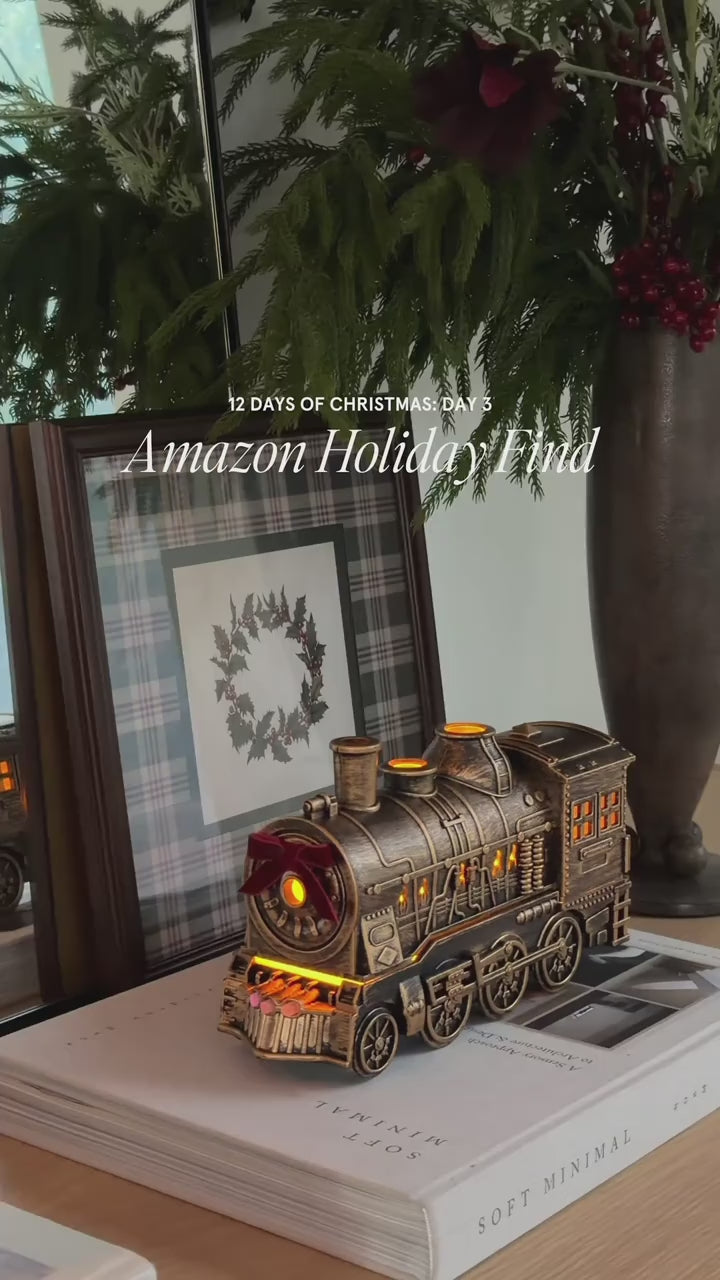 Steam Train Essential Oil Diffuser EU Plug LED 300ml Portable Air Humidifier